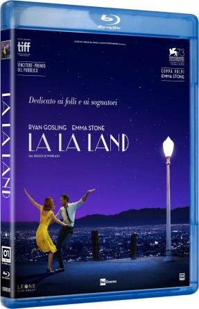 Locandina italiana DVD e BLU RAY La la land 